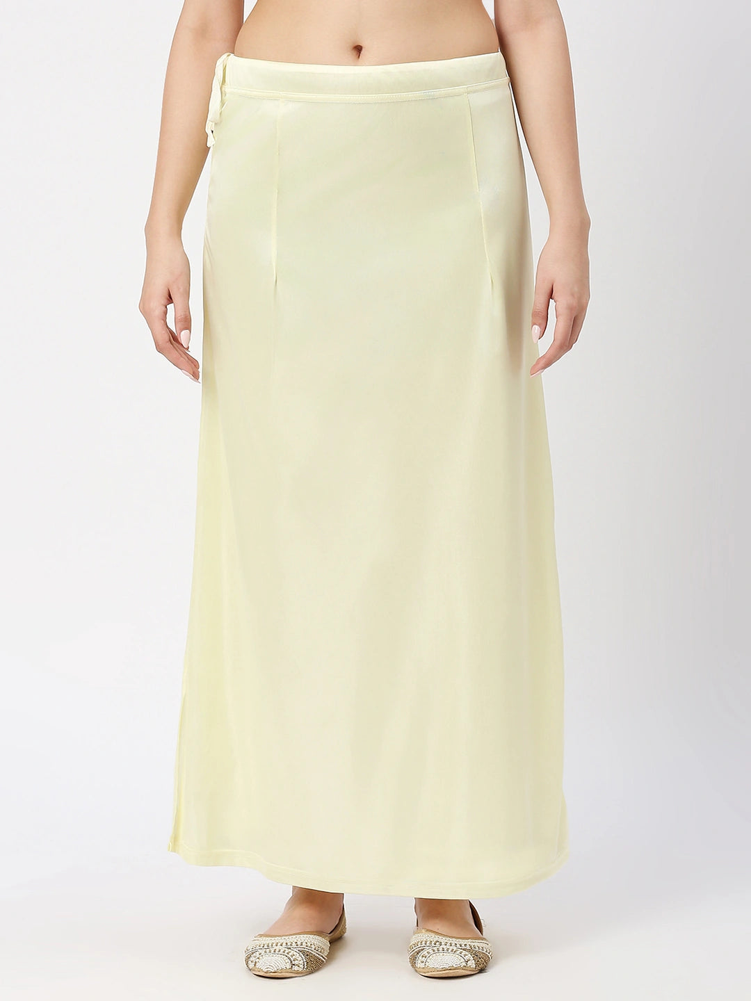 Pale Yellow Satin Petticoat