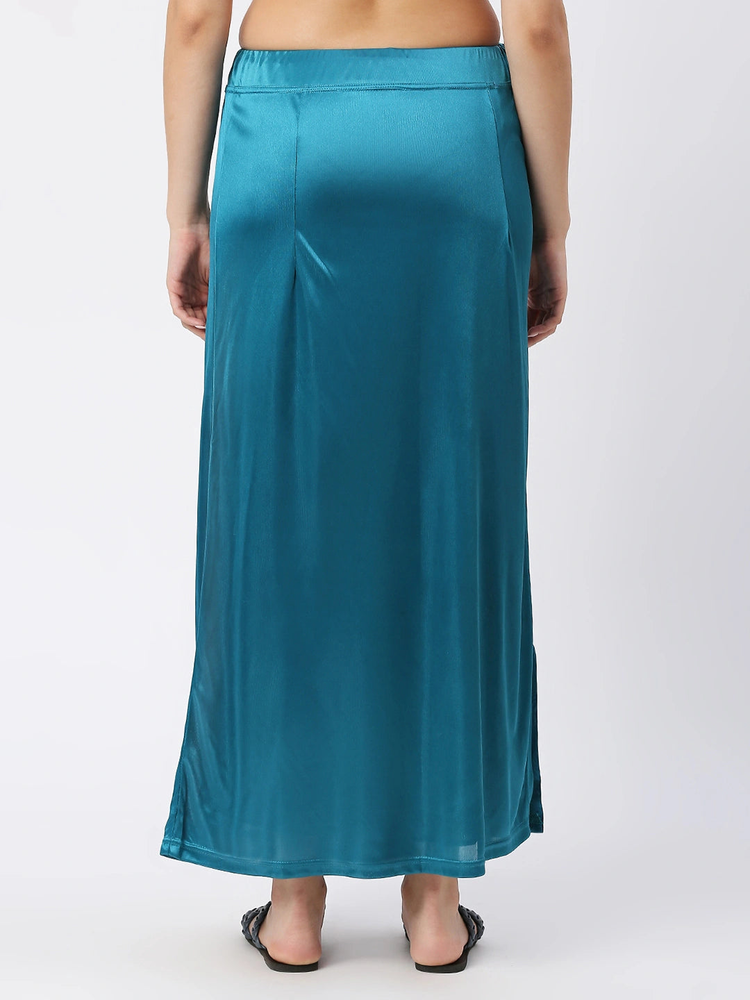 Peacock Blue Satin Petticoat