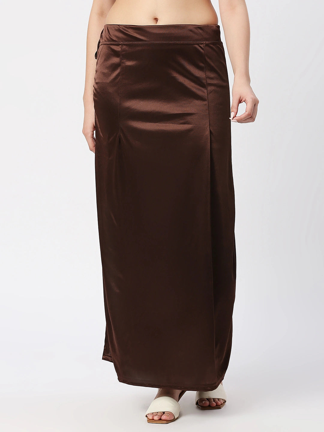 Cocoa Brown Satin Petticoat