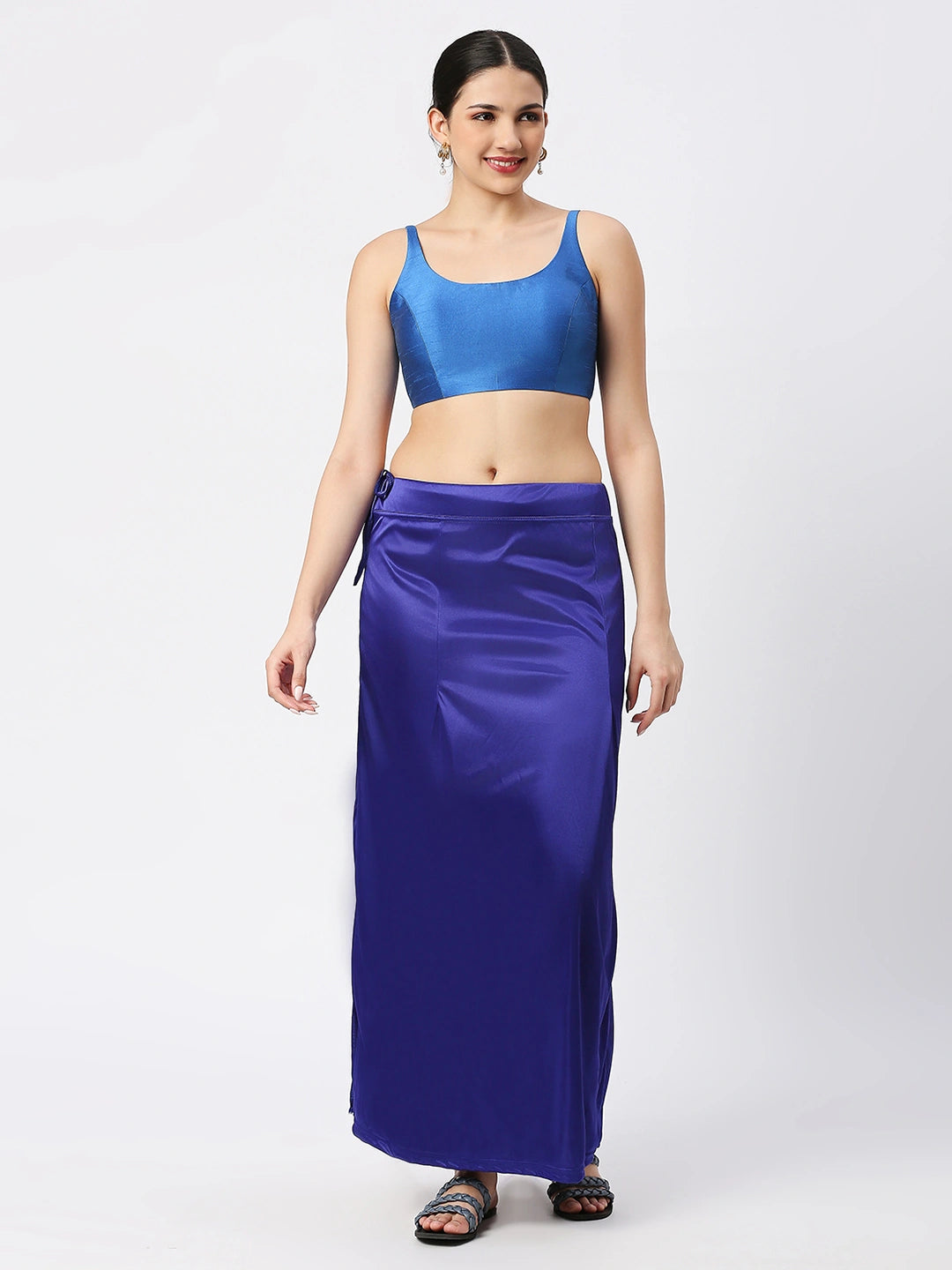 Royal Blue Satin Petticoat
