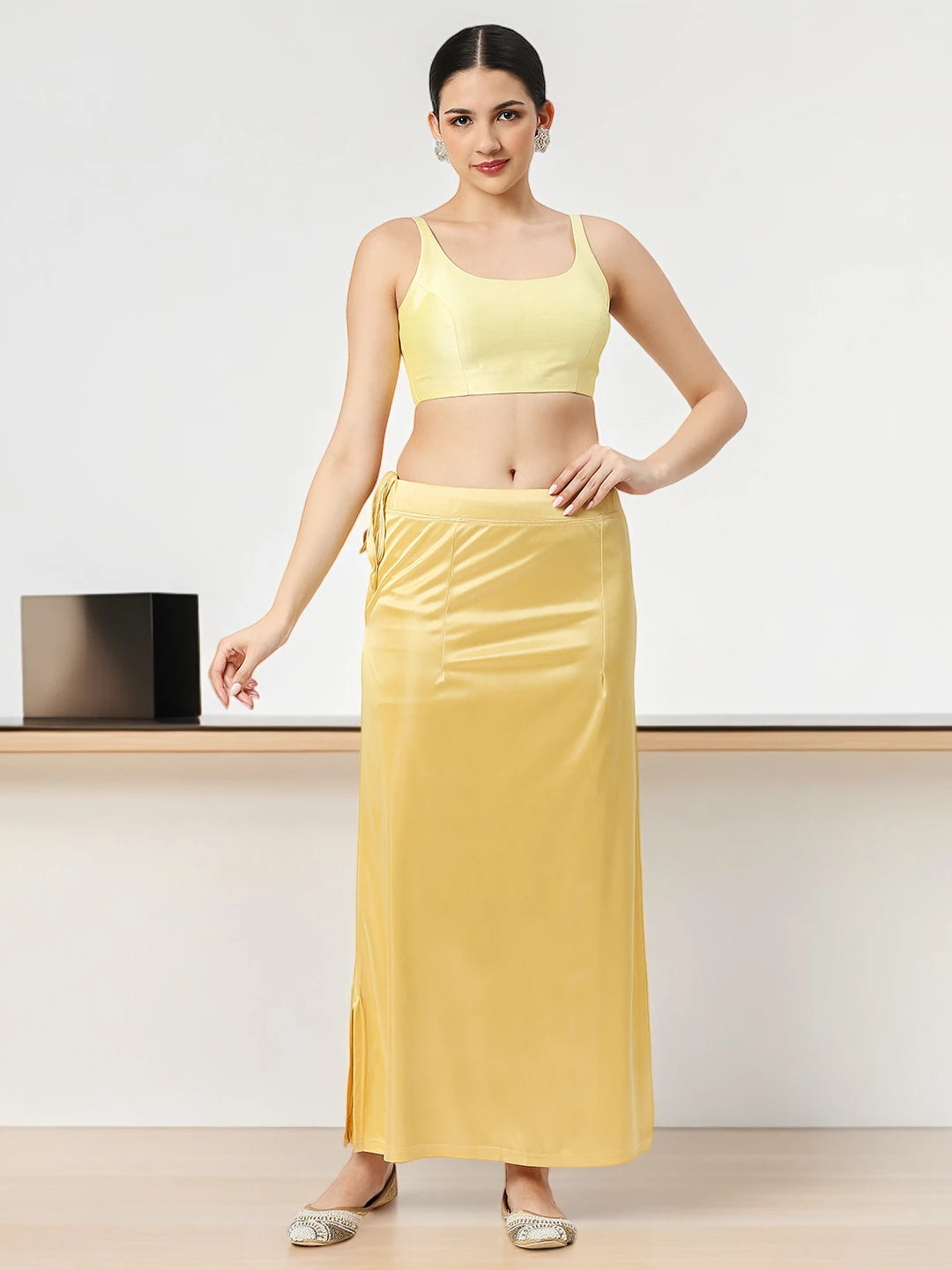 Pale Gold Satin Petticoat