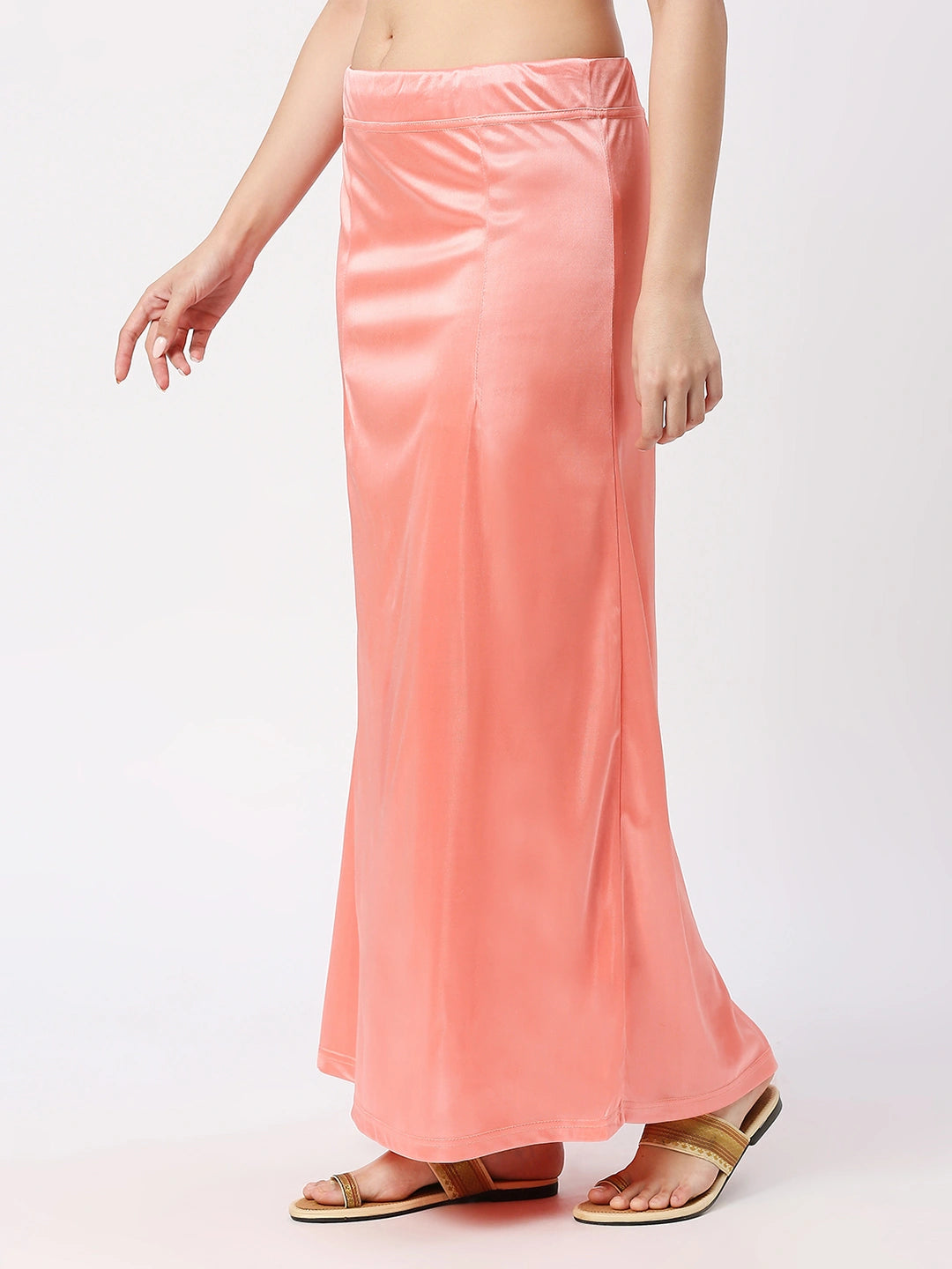 Salmon Pink Satin Petticoat