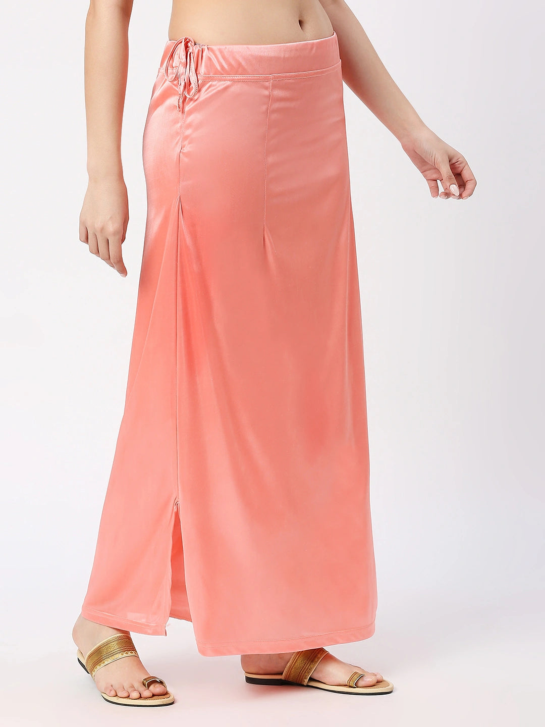 Salmon Pink Satin Petticoat