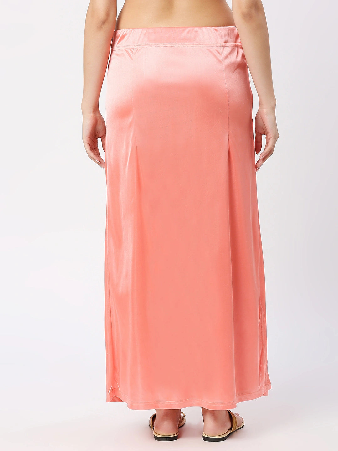 Salmon Pink Satin Petticoat