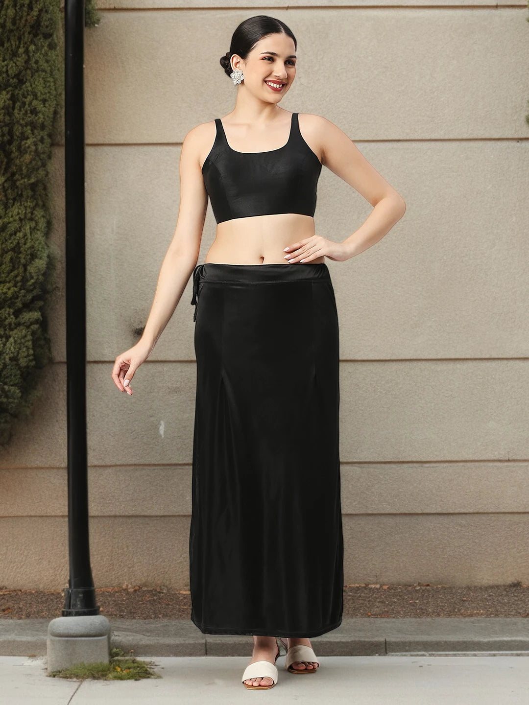Black Satin Petticoat