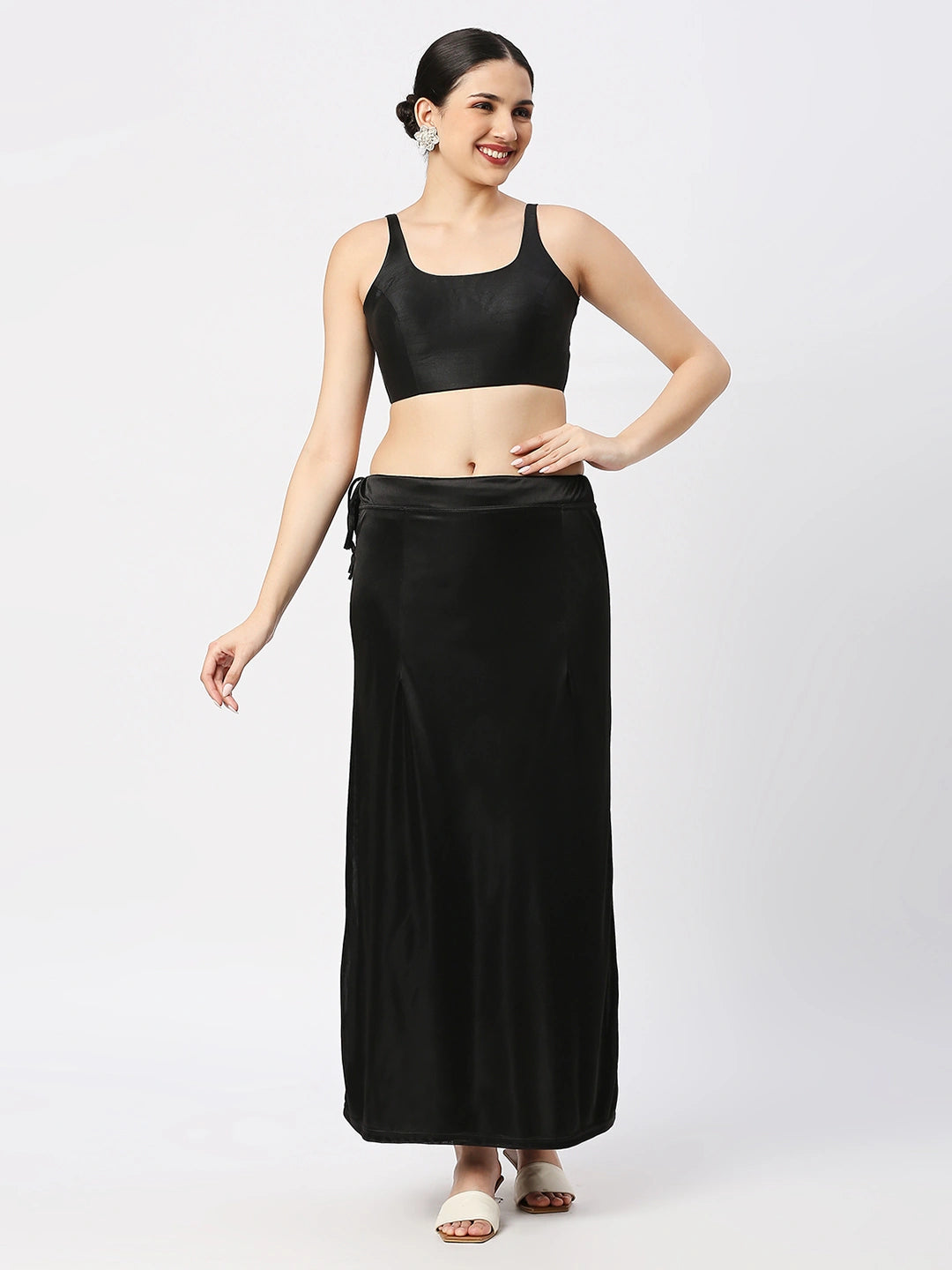 Black Satin Petticoat