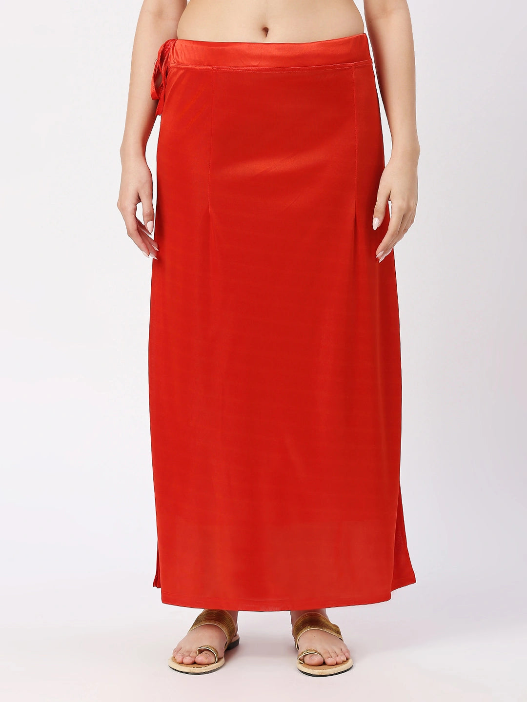 Scarlet Red Satin Petticoat