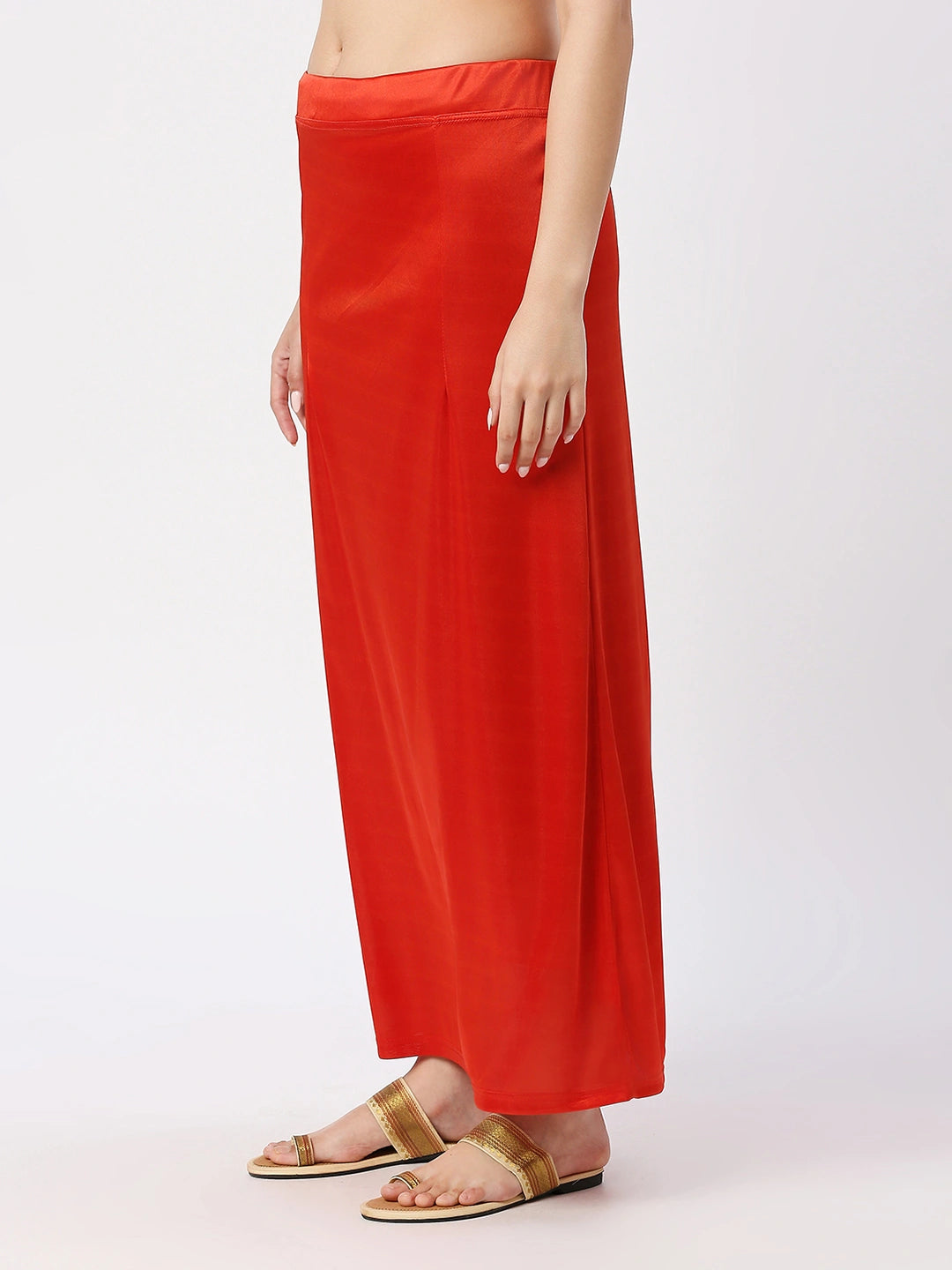 Scarlet Red Satin Petticoat