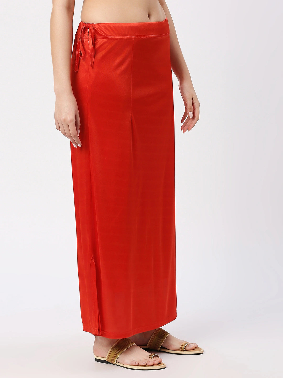 Scarlet Red Satin Petticoat