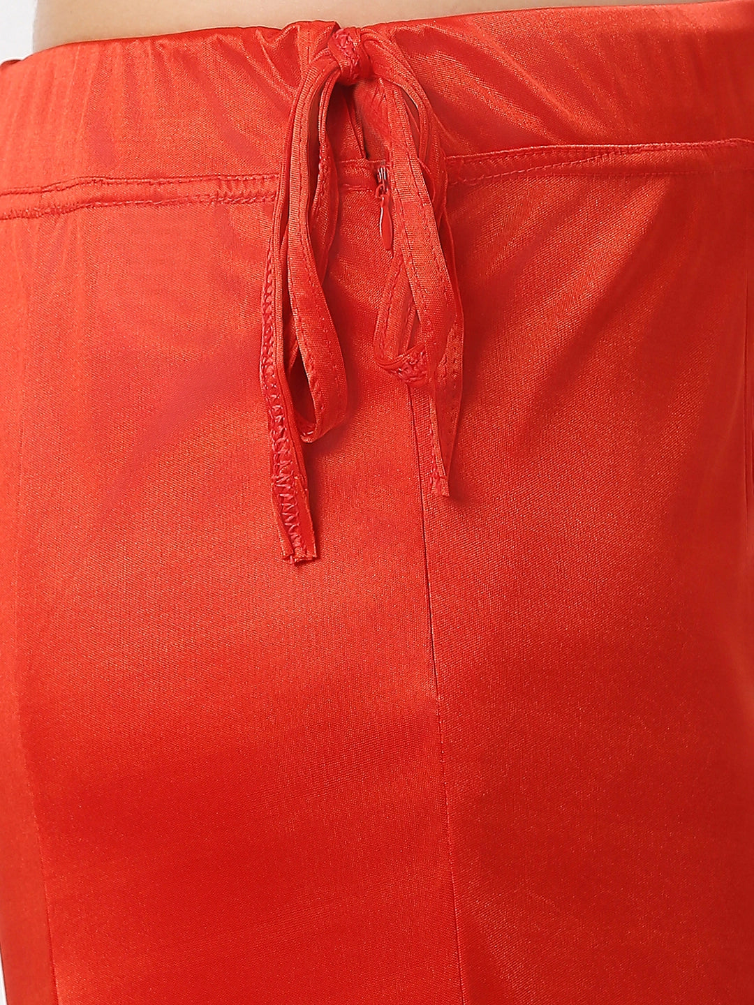 Scarlet Red Satin Petticoat