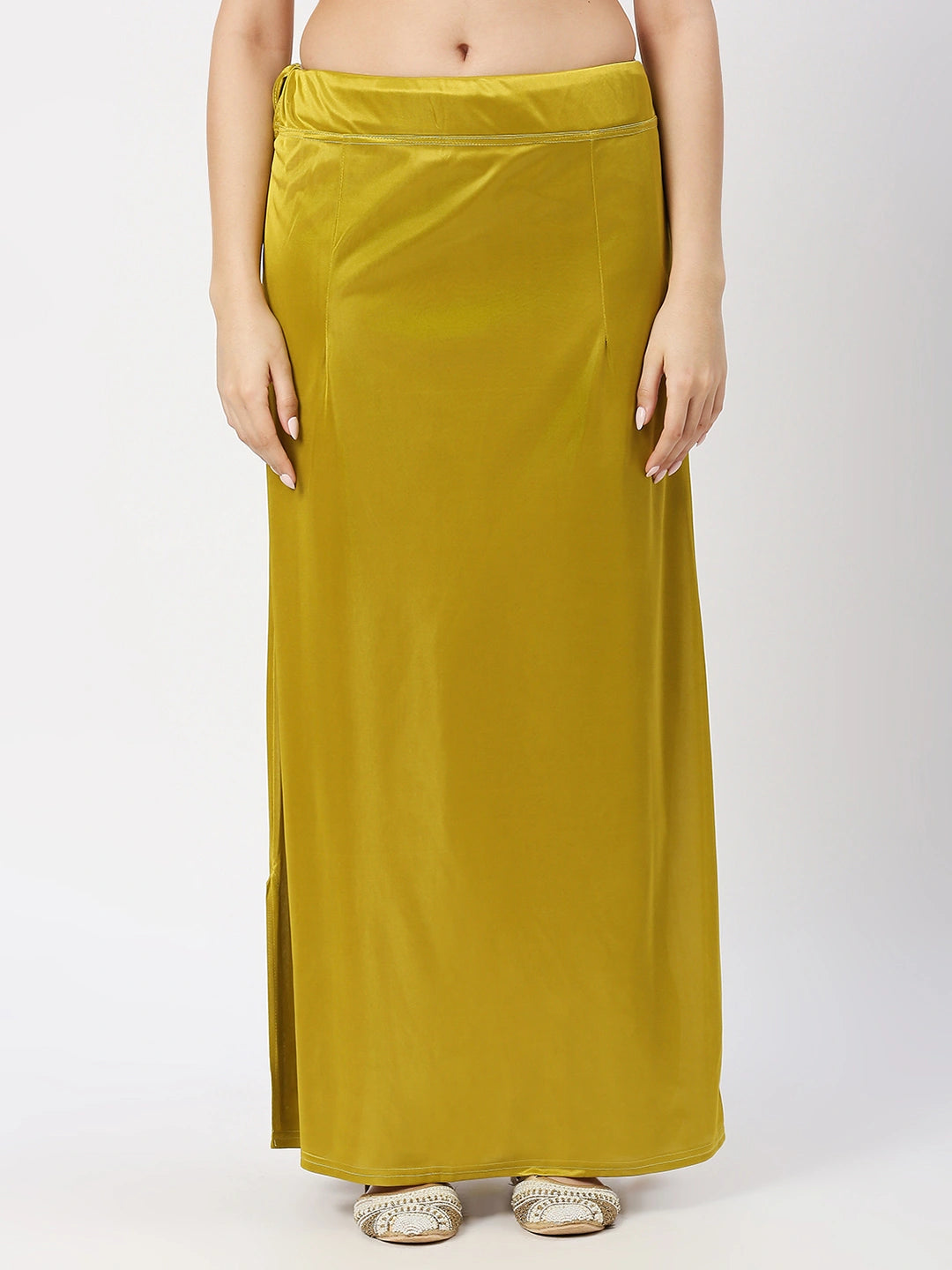 Mehndi Green Satin Petticoat