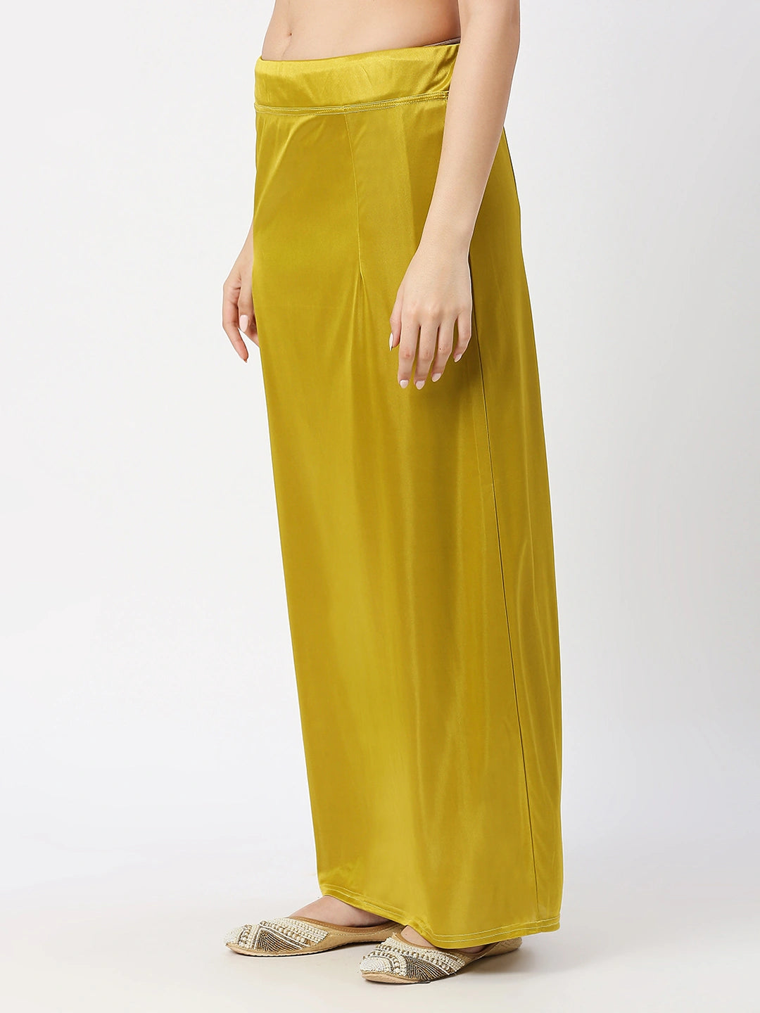 Mehndi Green Satin Petticoat