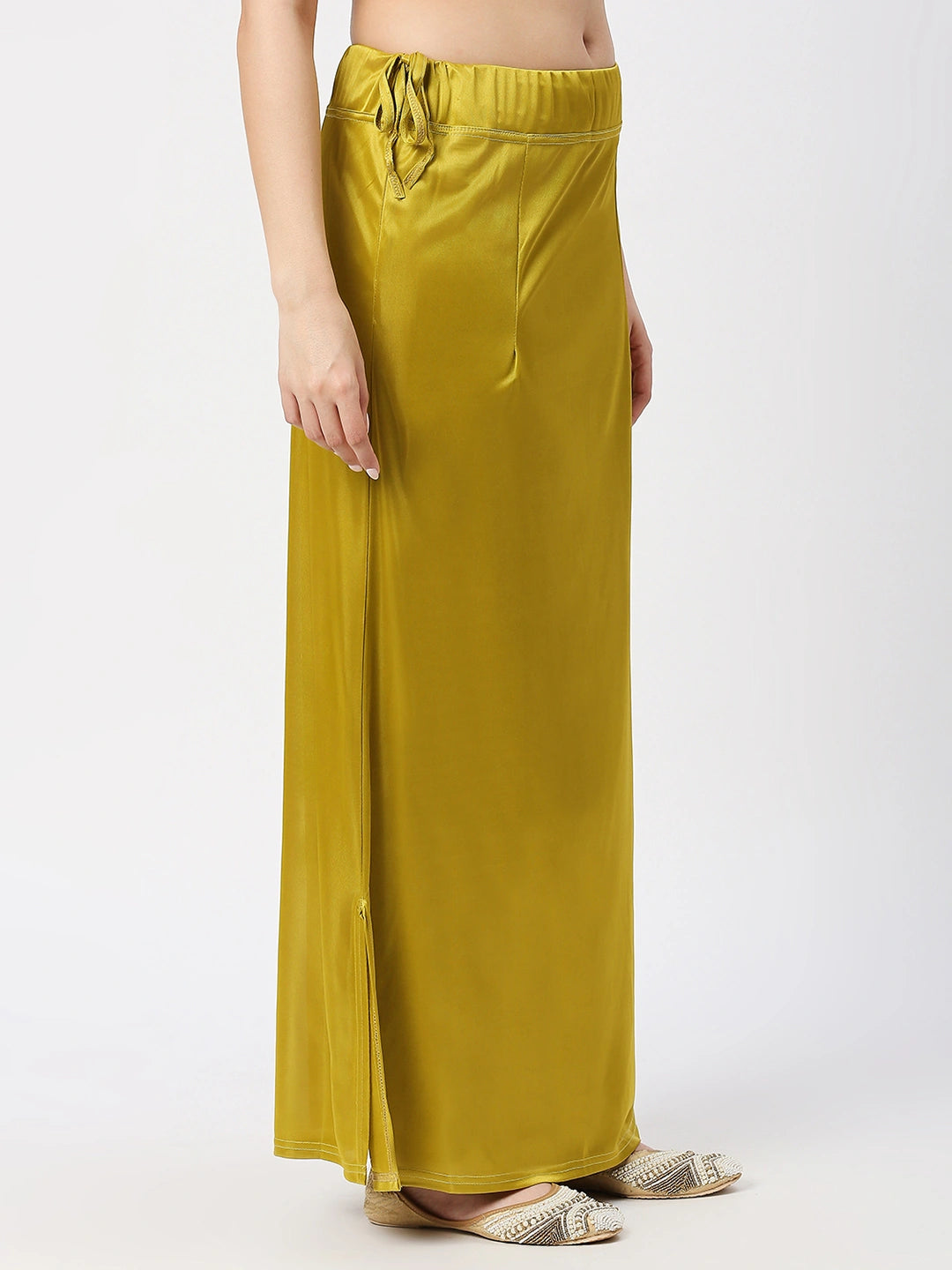 Mehndi Green Satin Petticoat