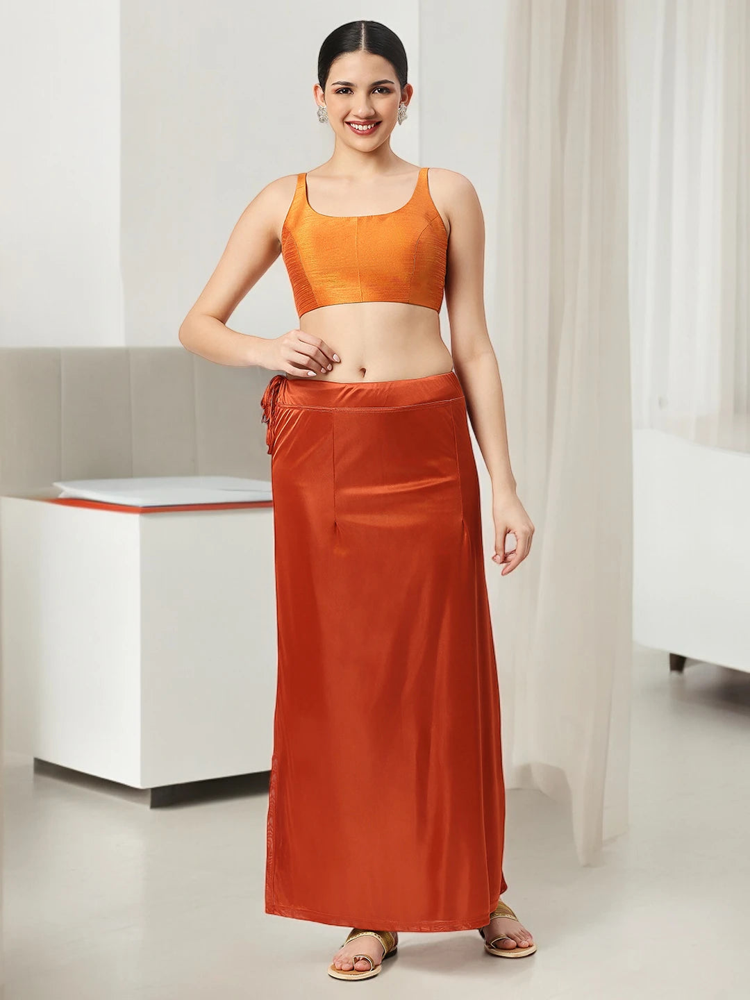 Rust Satin Petticoat