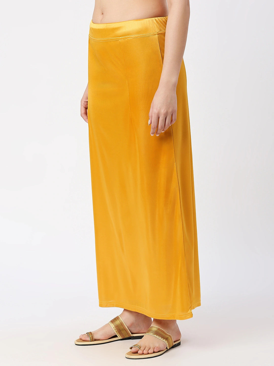 Golden Yellow Satin Petticoat