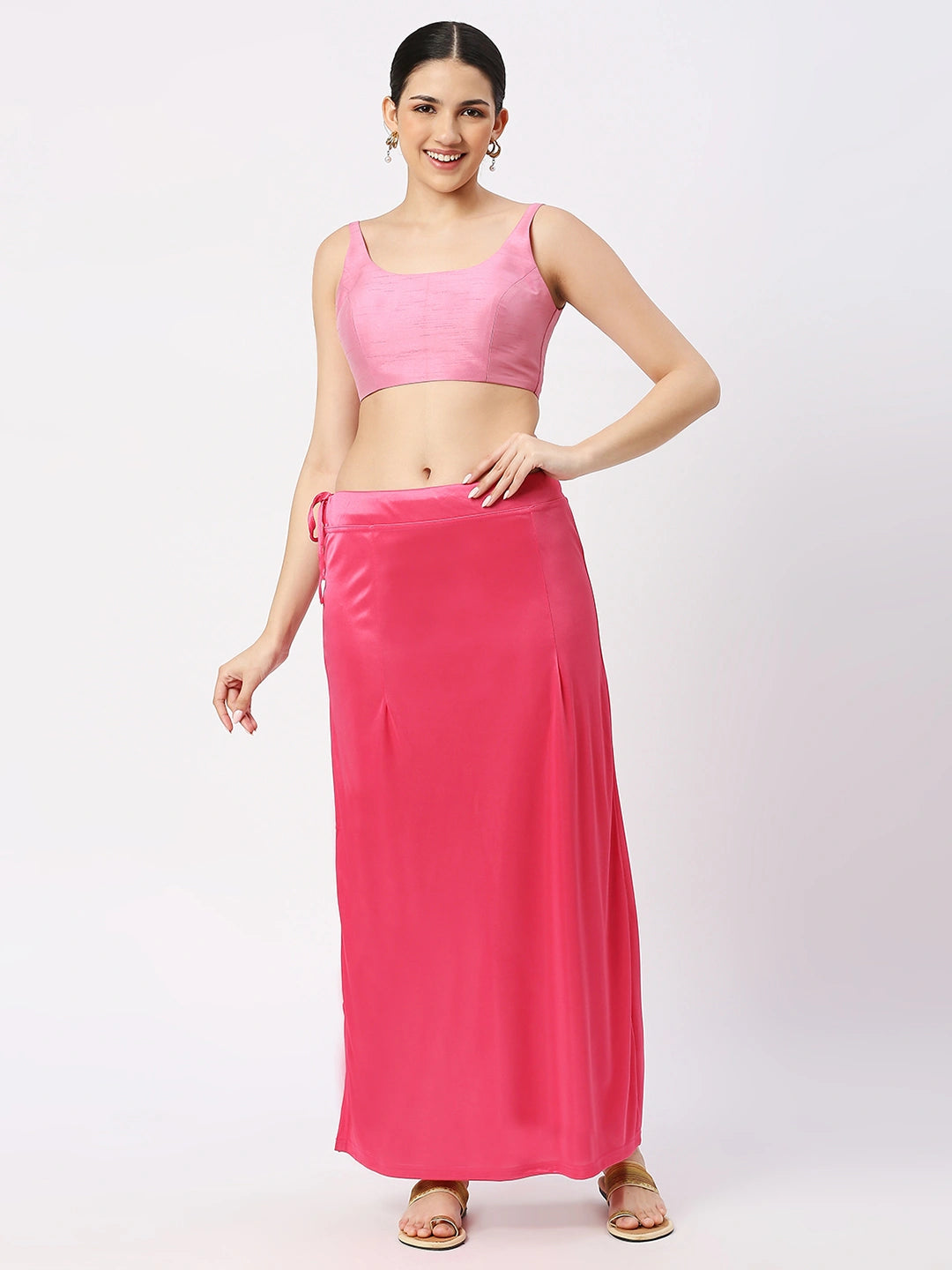 Deep Pink Satin Petticoat