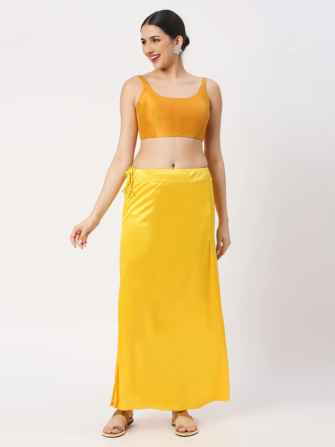 Pineapple Yellow Satin Petticoat