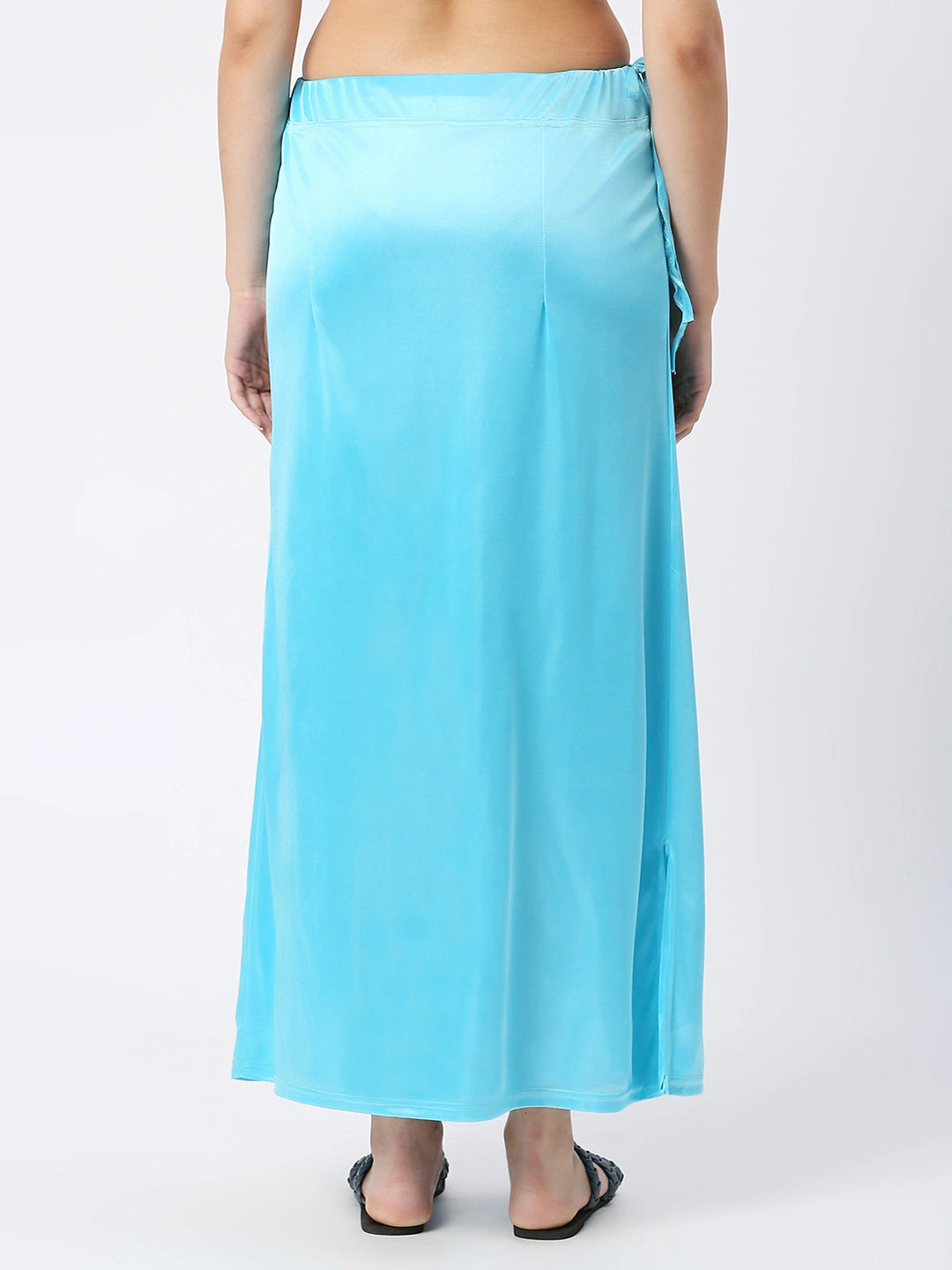 Sky Blue Satin Petticoat