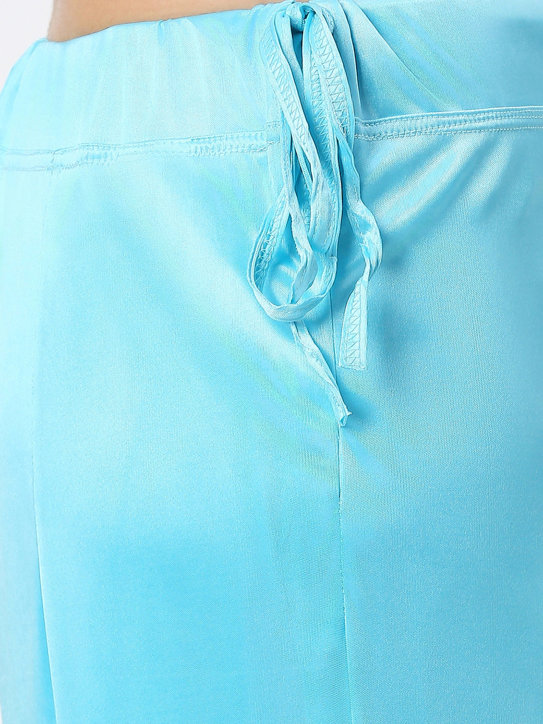 Sky Blue Satin Petticoat