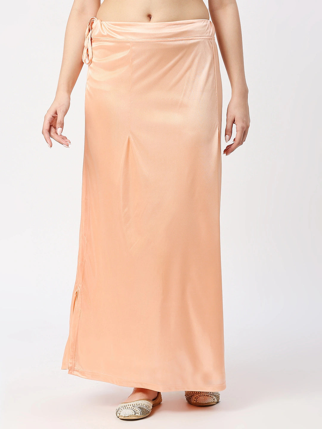 Peach Puff Satin Petticoat