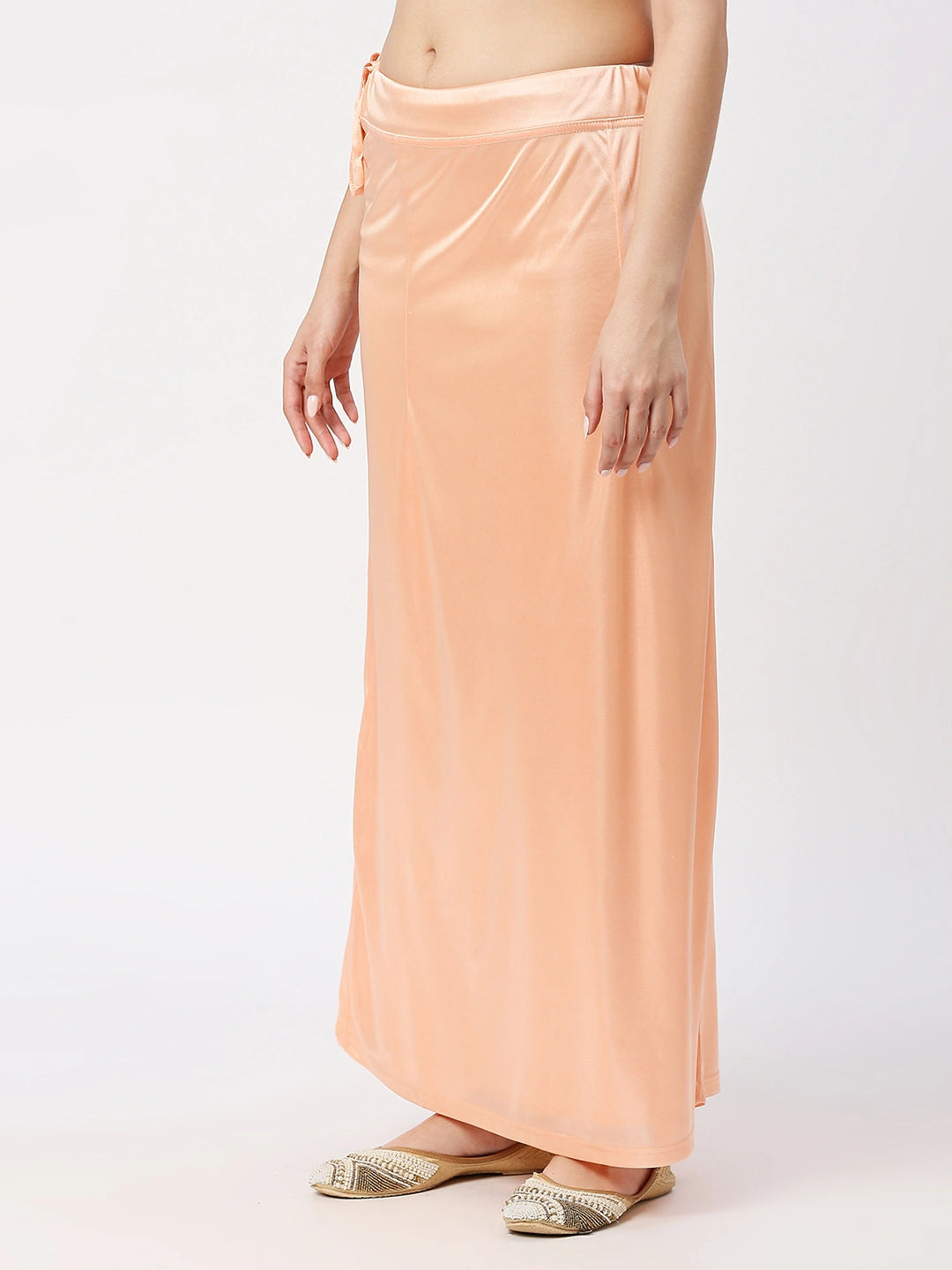 Peach Puff Satin Petticoat