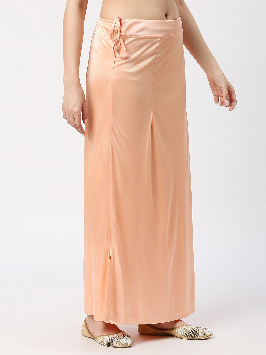 Peach Puff Satin Petticoat