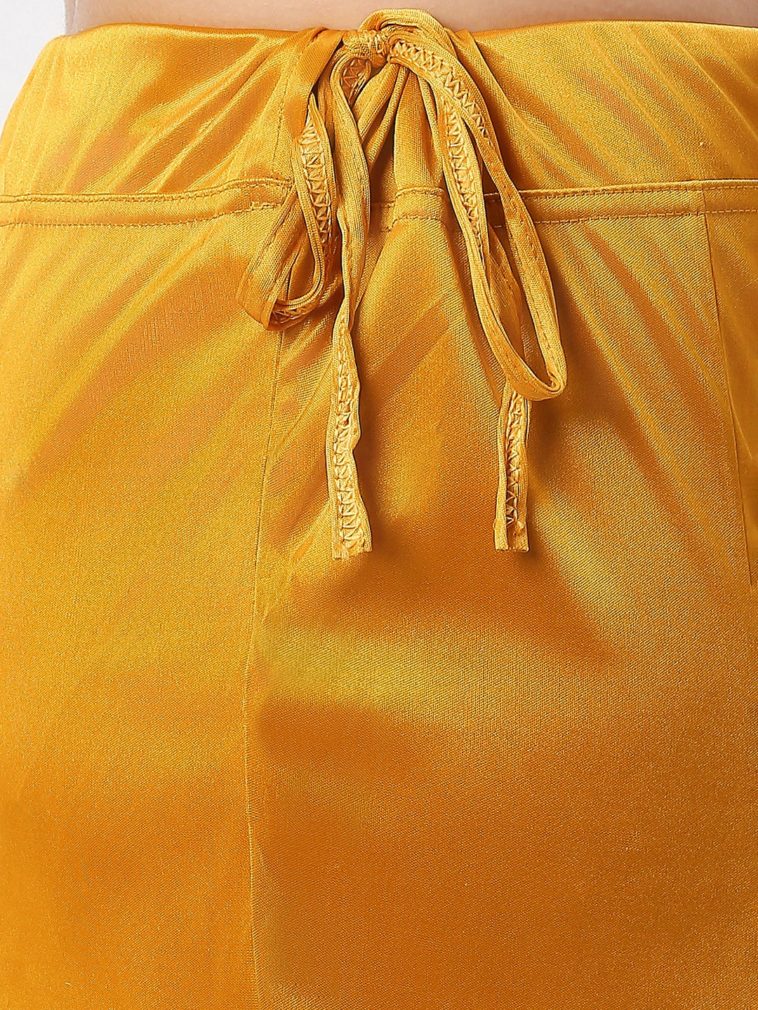 Chrome Yellow Satin Petticoat