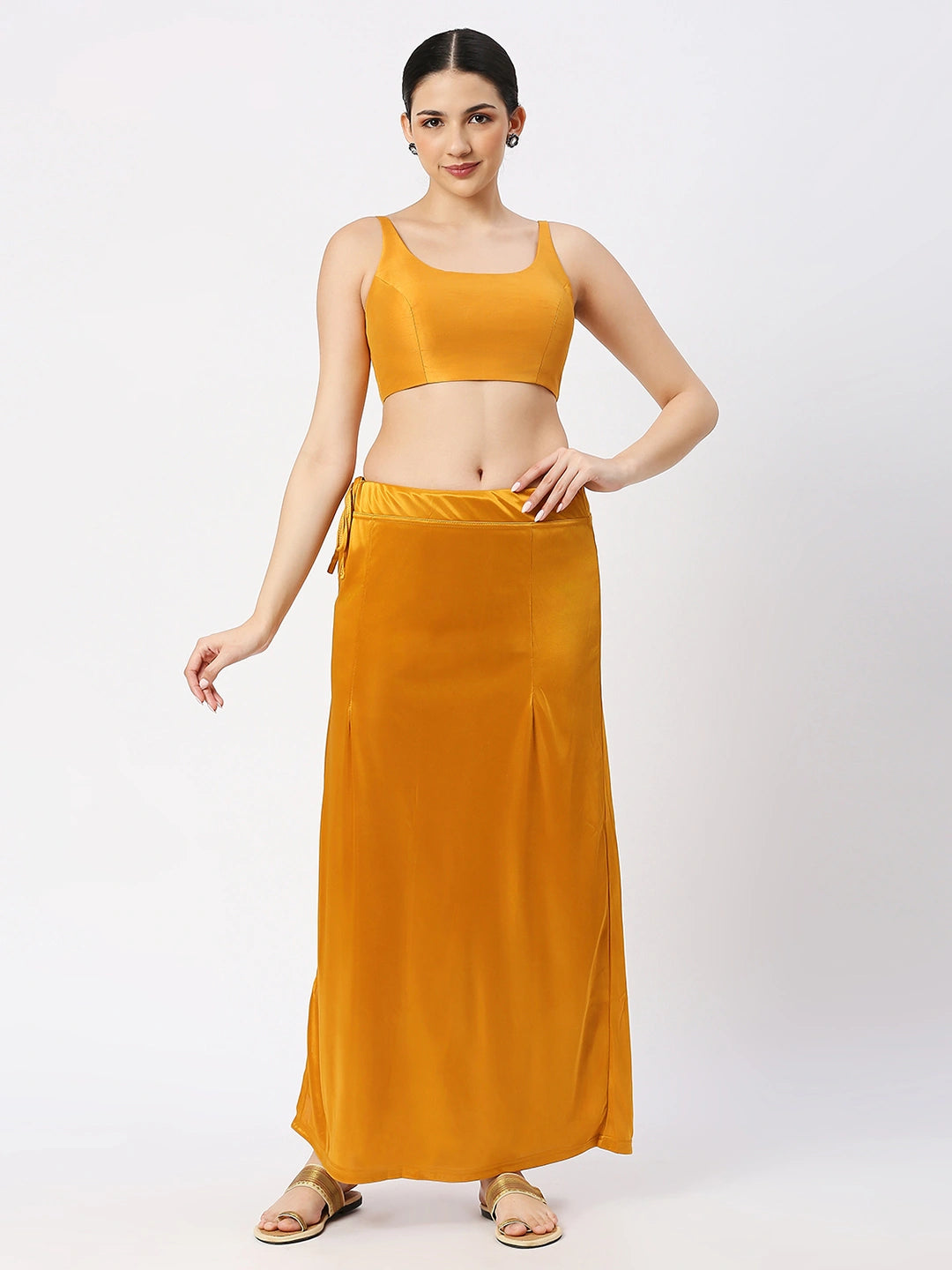 Chrome Yellow Satin Petticoat