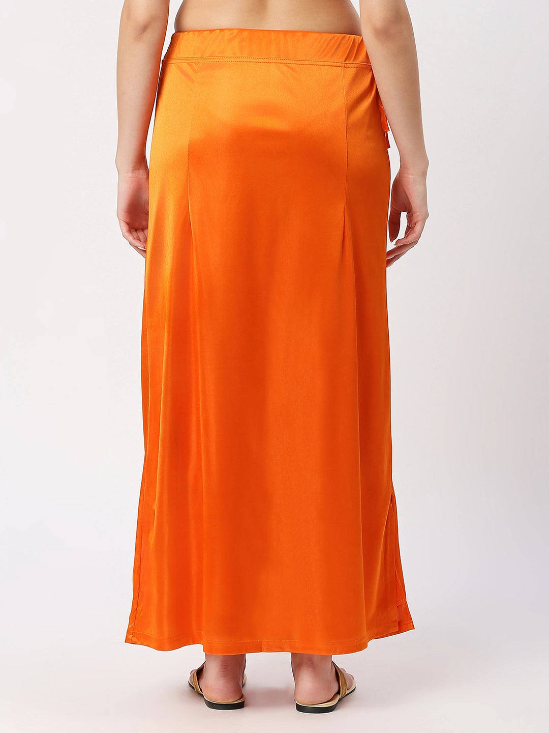 Apricot Orange Satin Petticoat