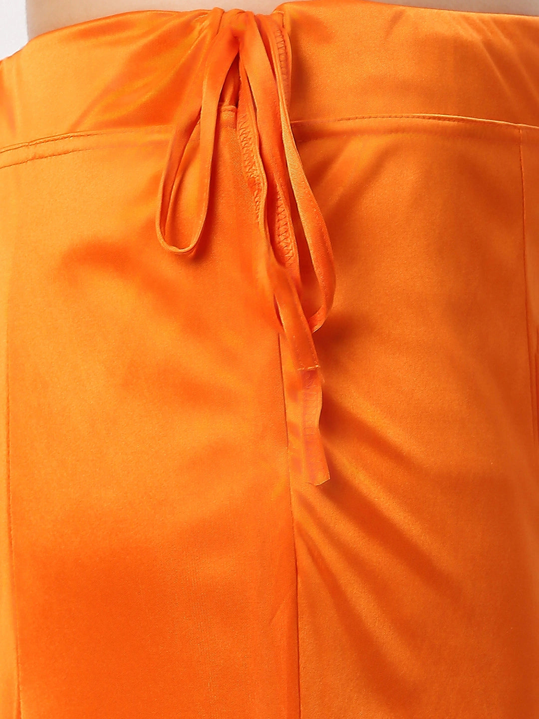 Apricot Orange Satin Petticoat
