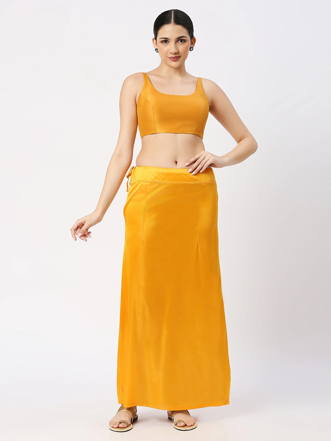 Bright Yellow Satin Petticoat