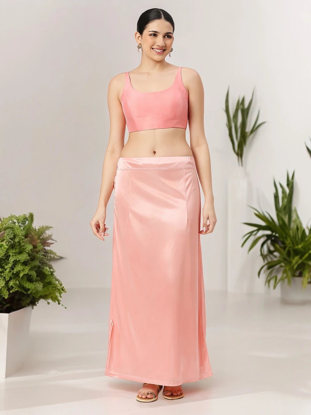 Warm Pink Satin Petticoat