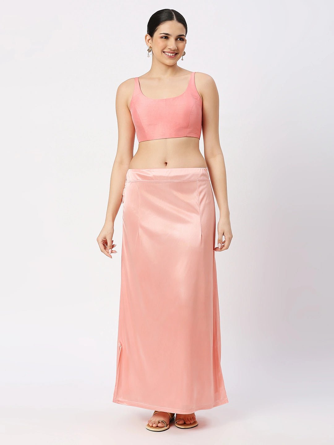 Warm Pink Satin Petticoat