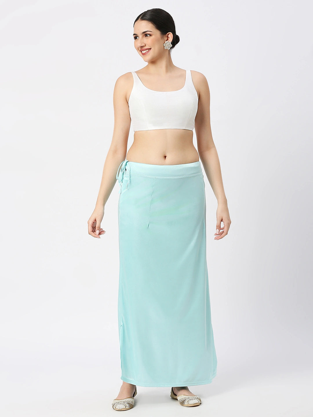 Light Blue Satin Petticoat