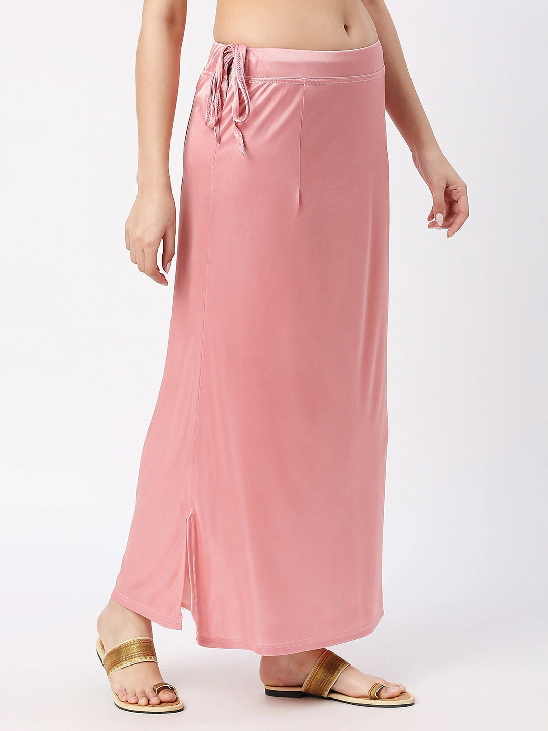 Light Coral Pink Satin Petticoat