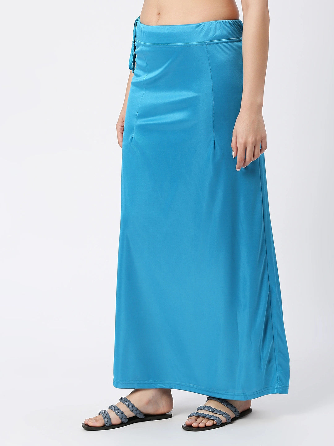 Ocean Blue Satin Petticoat