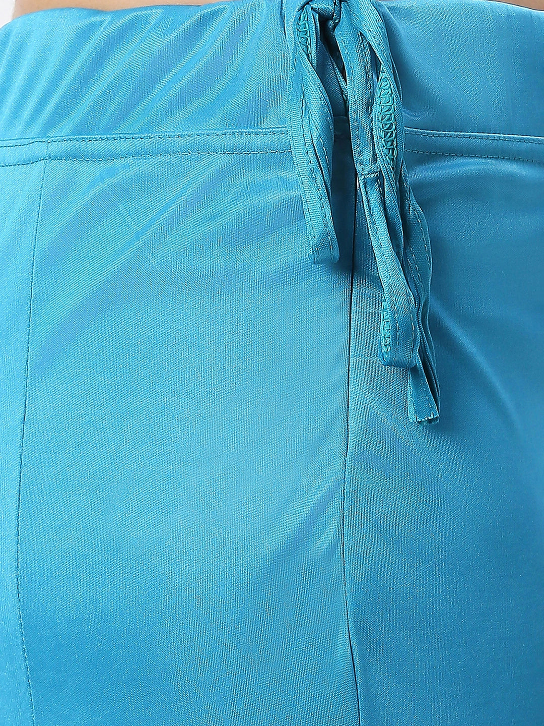 Ocean Blue Satin Petticoat