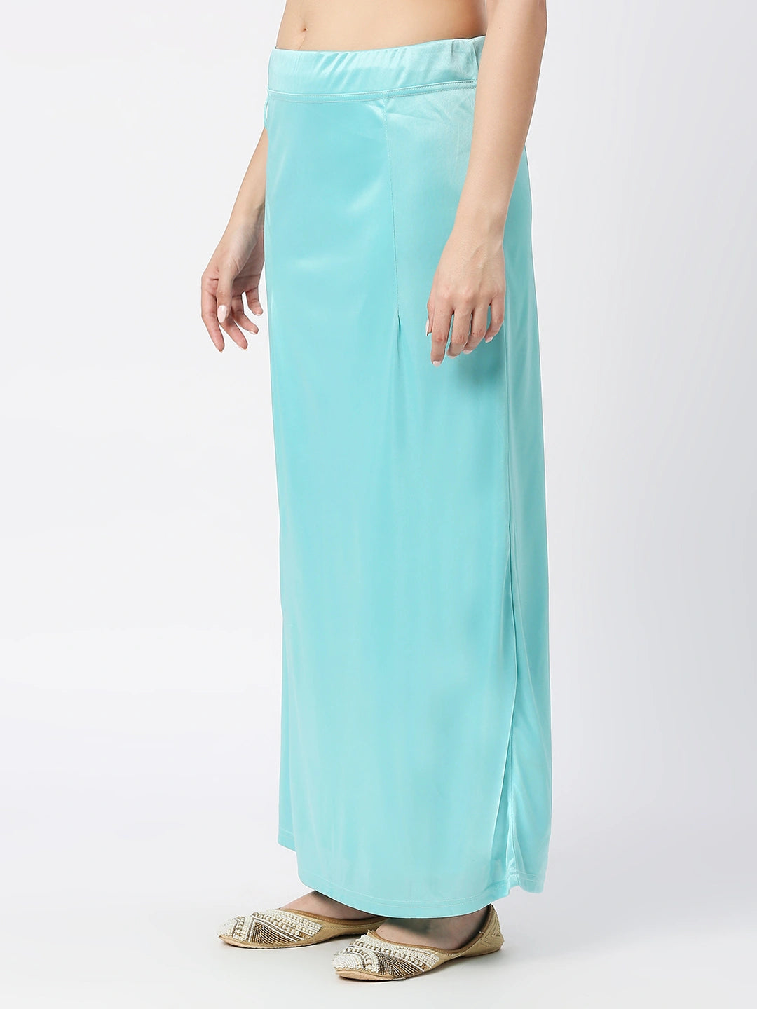 Sky Blue Satin Petticoat