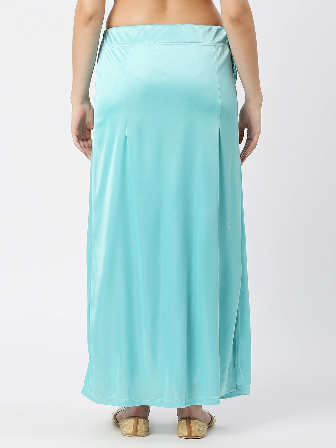 Sky Blue Satin Petticoat