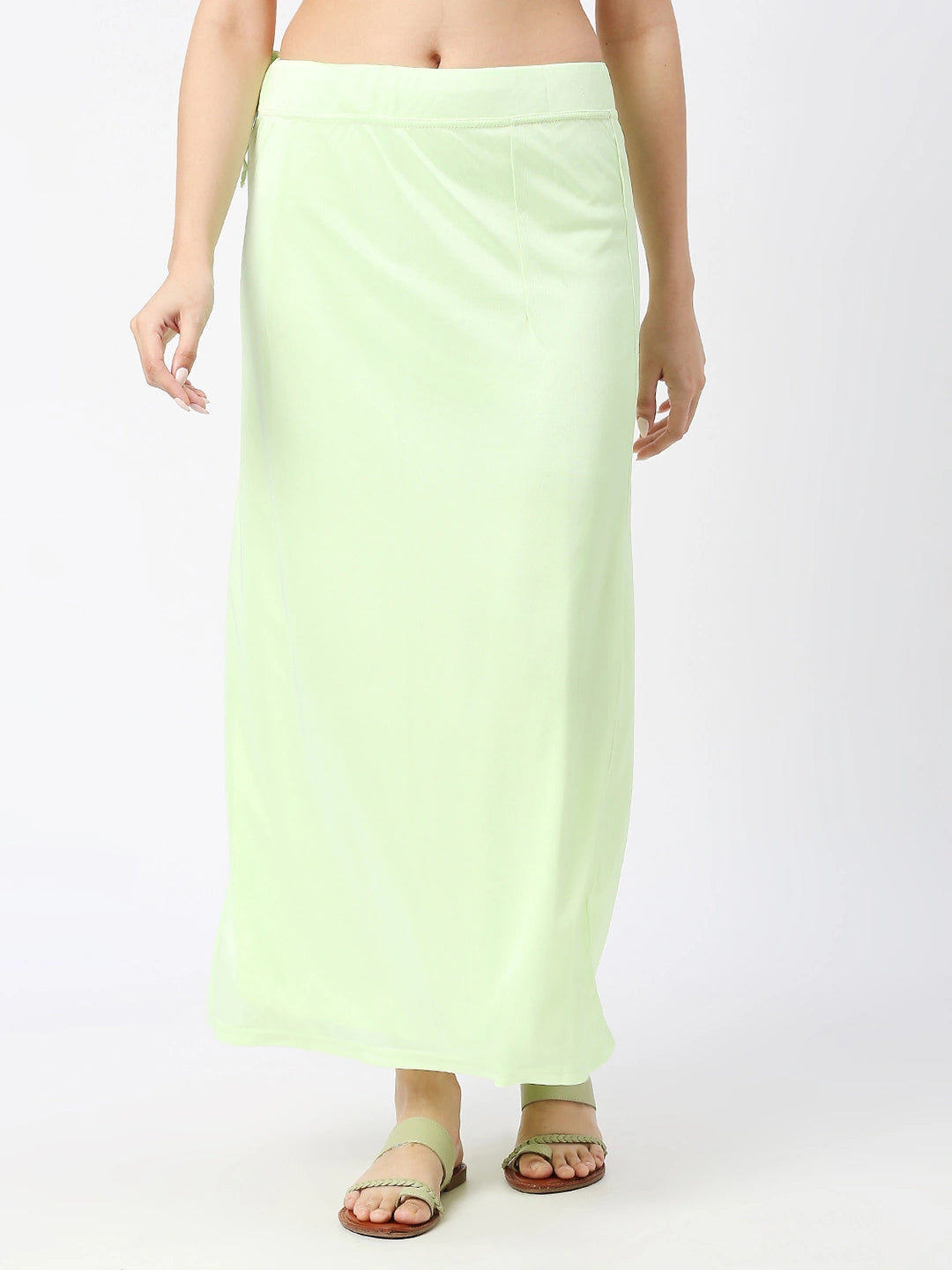 Pista Green Satin Petticoat