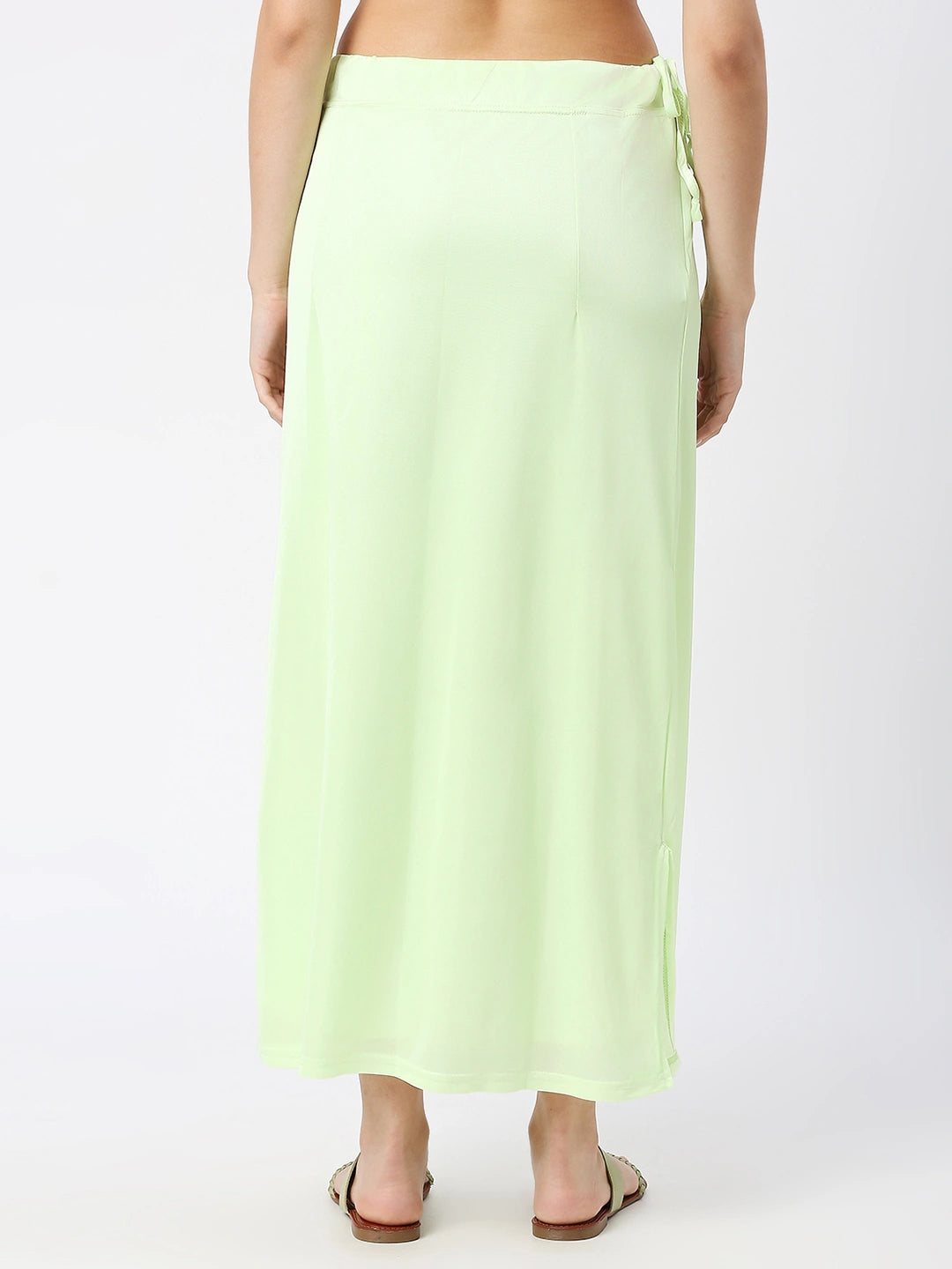 Pista Green Satin Petticoat