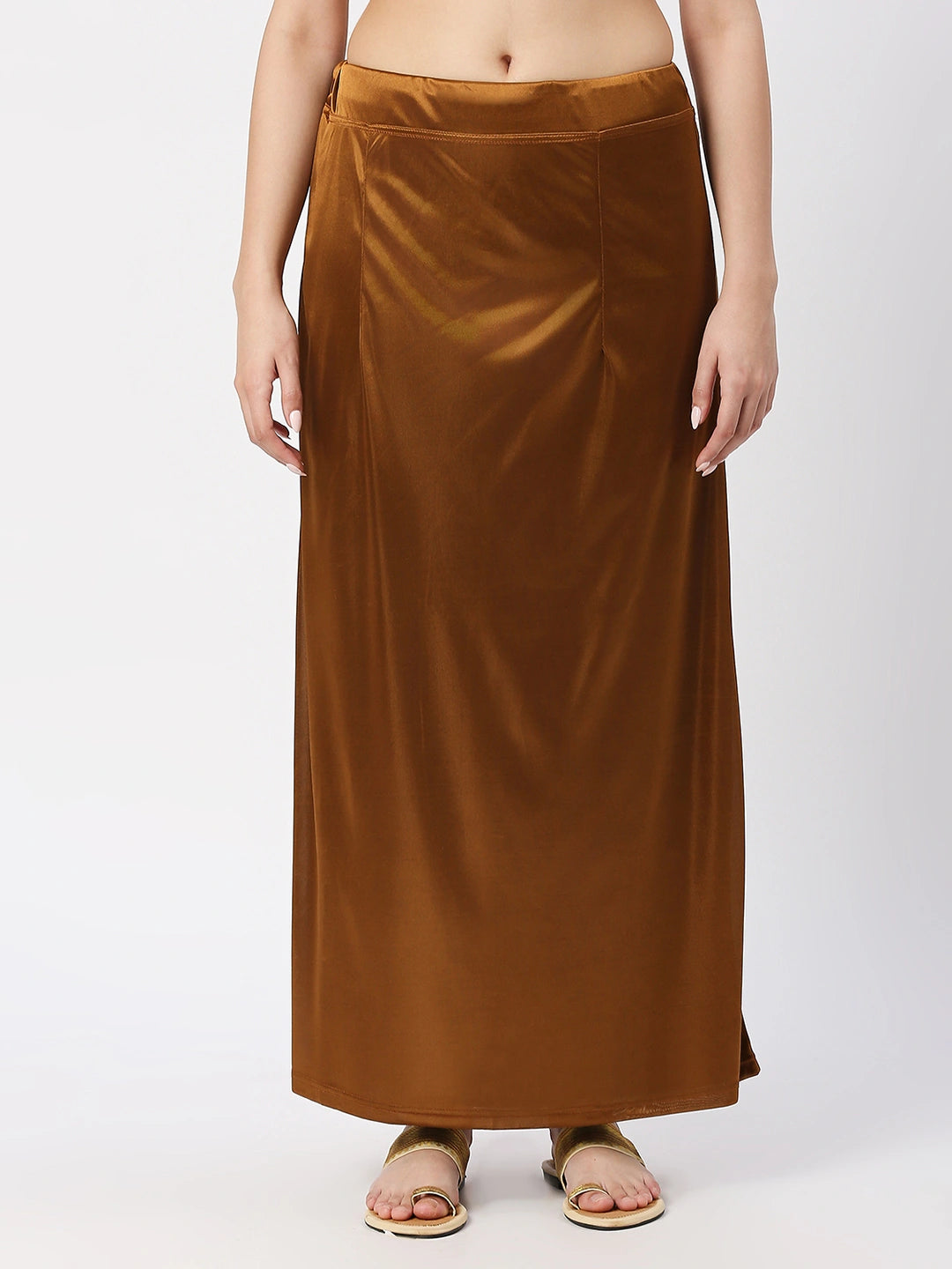 Copper Brown Satin Petticoat