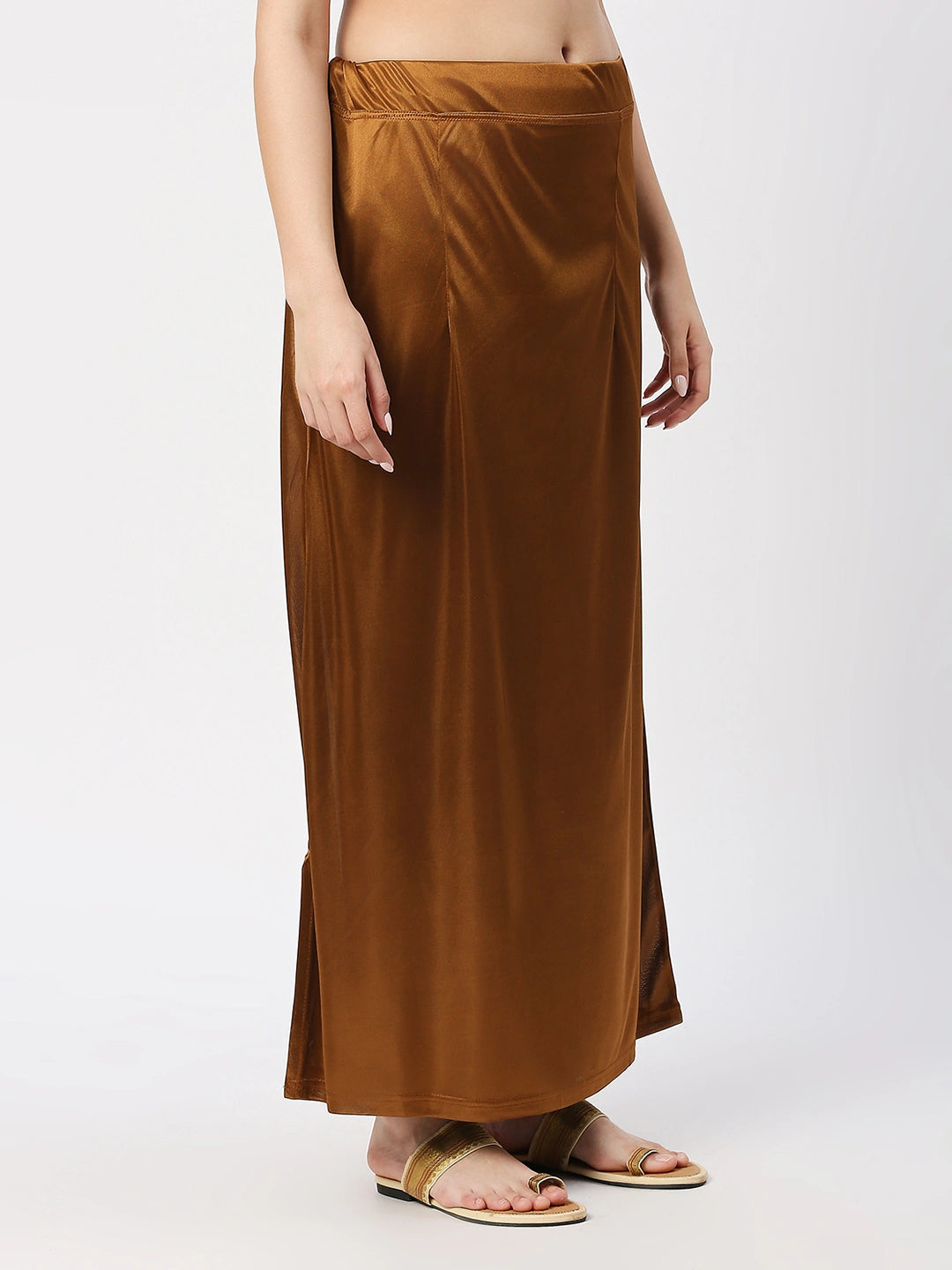 Copper Brown Satin Petticoat
