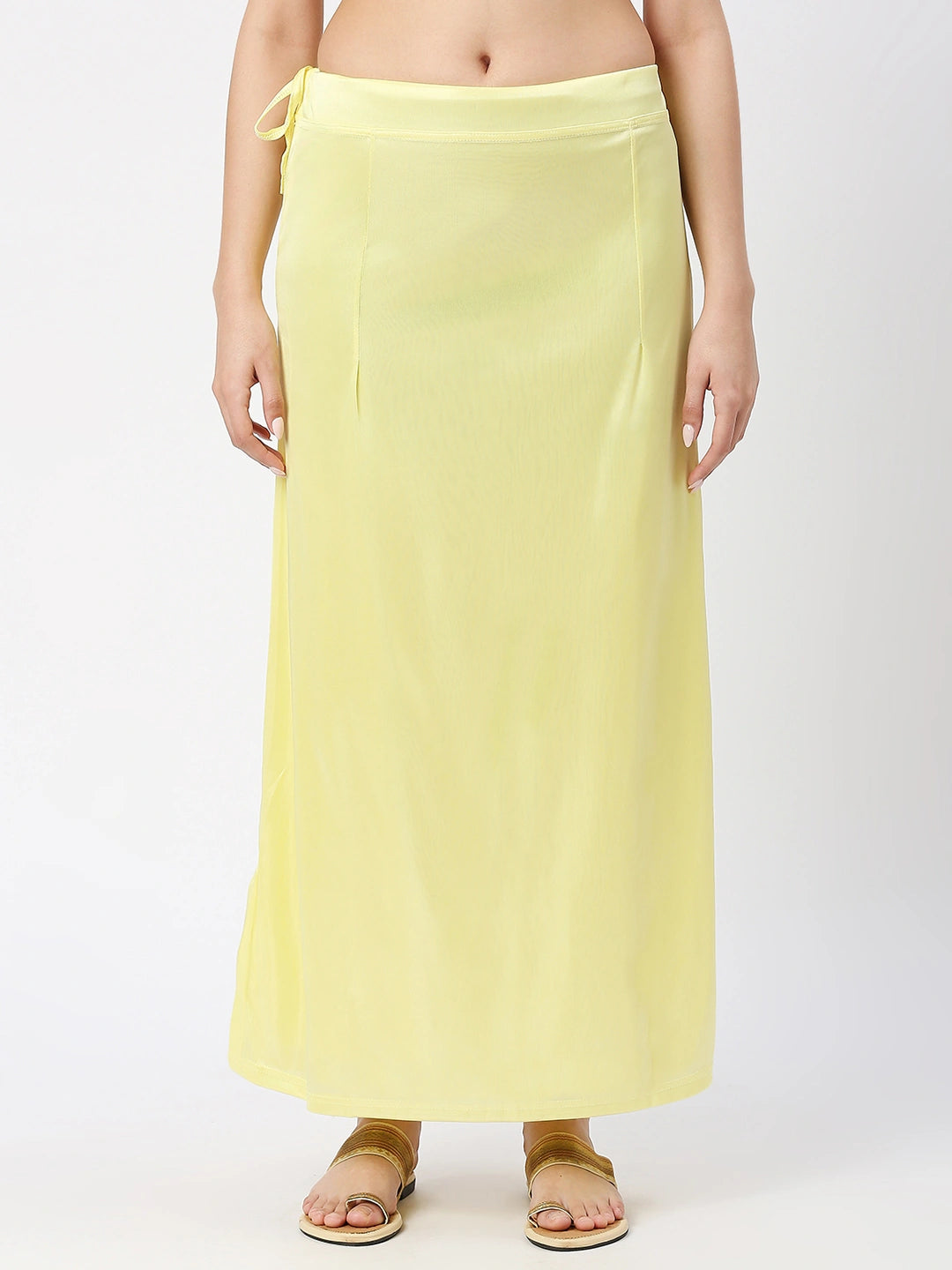 Lime Yellow Satin Petticoat
