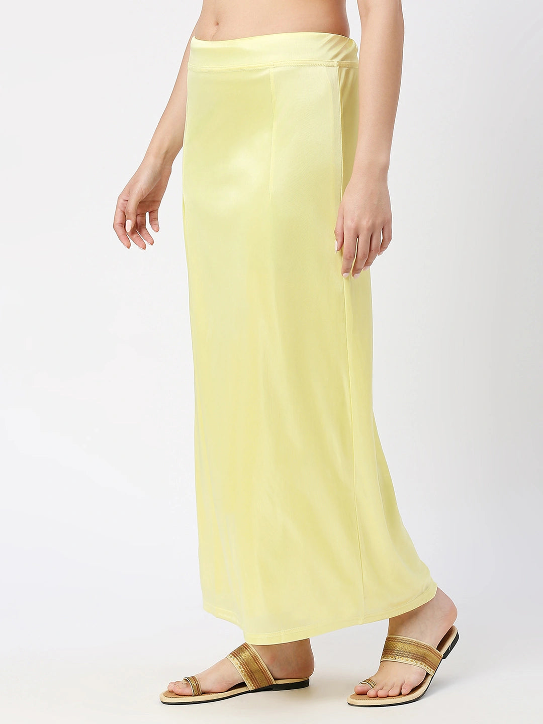 Lime Yellow Satin Petticoat