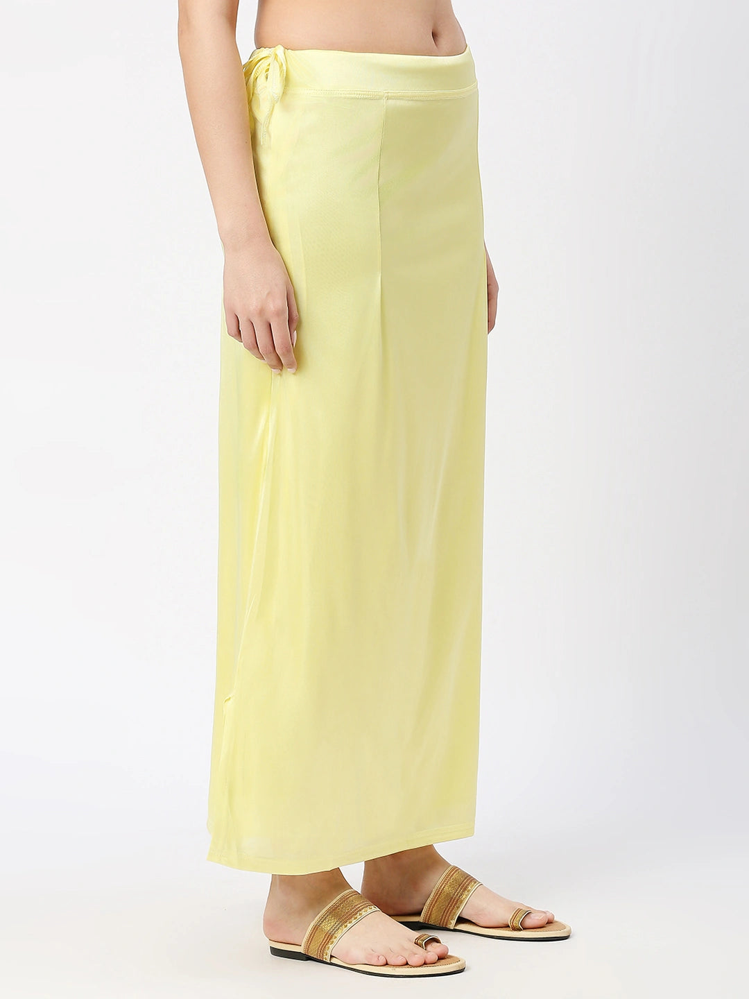 Lime Yellow Satin Petticoat
