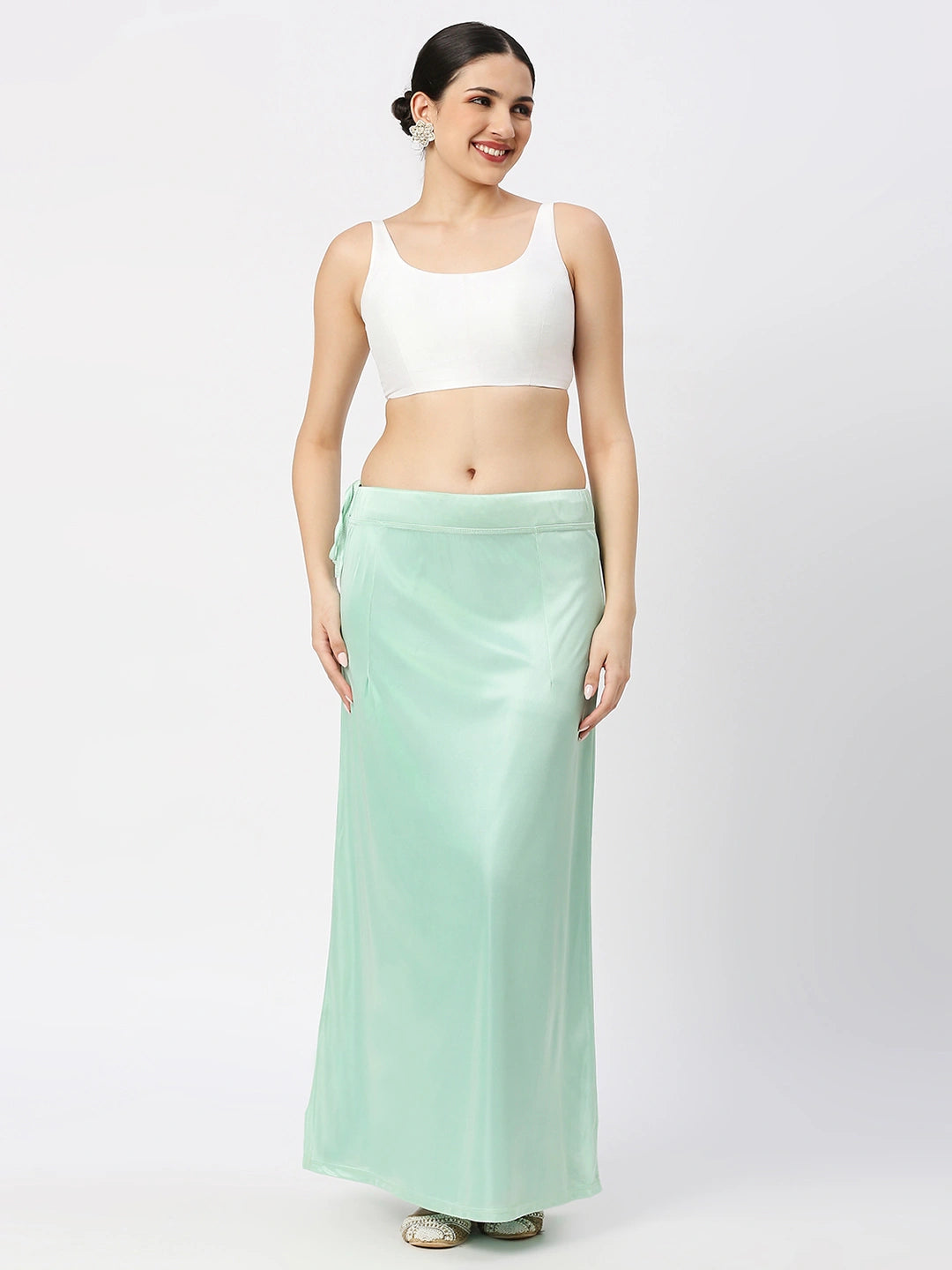 Pastel Green Satin Petticoat