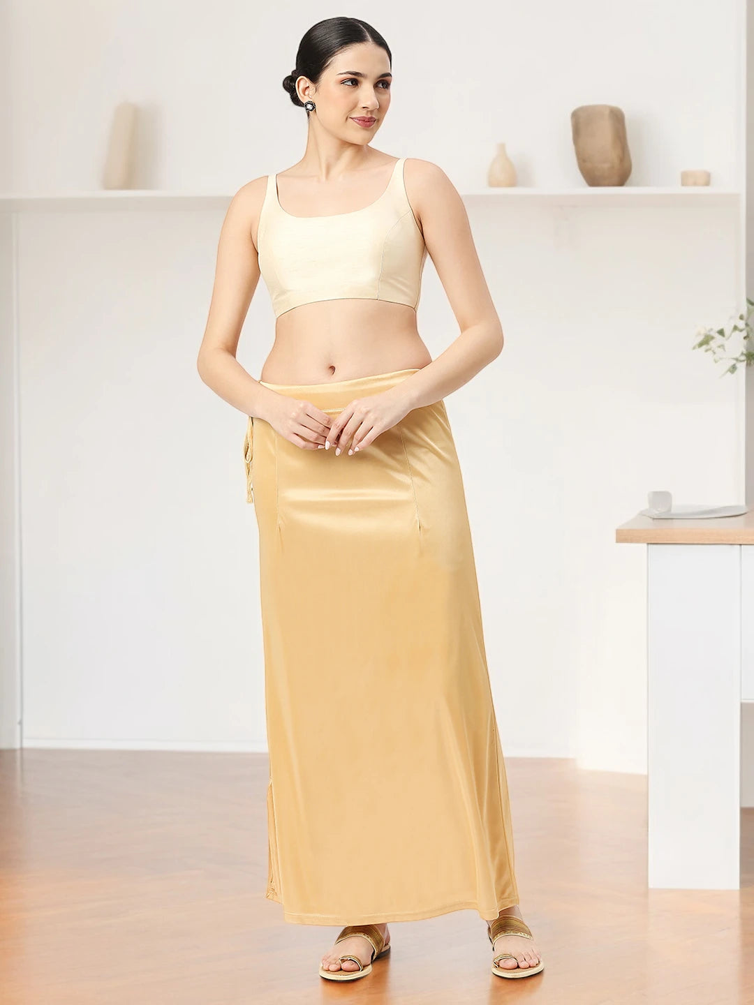 Light Caramel Satin Petticoat