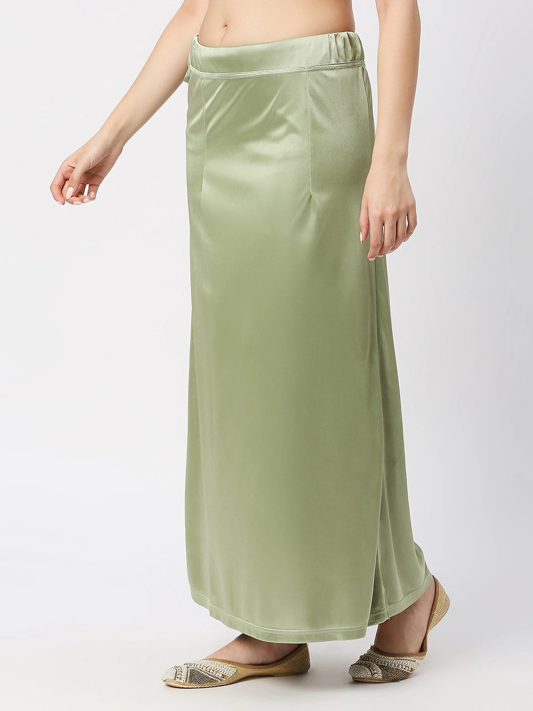 Pale Green Satin Petticoat