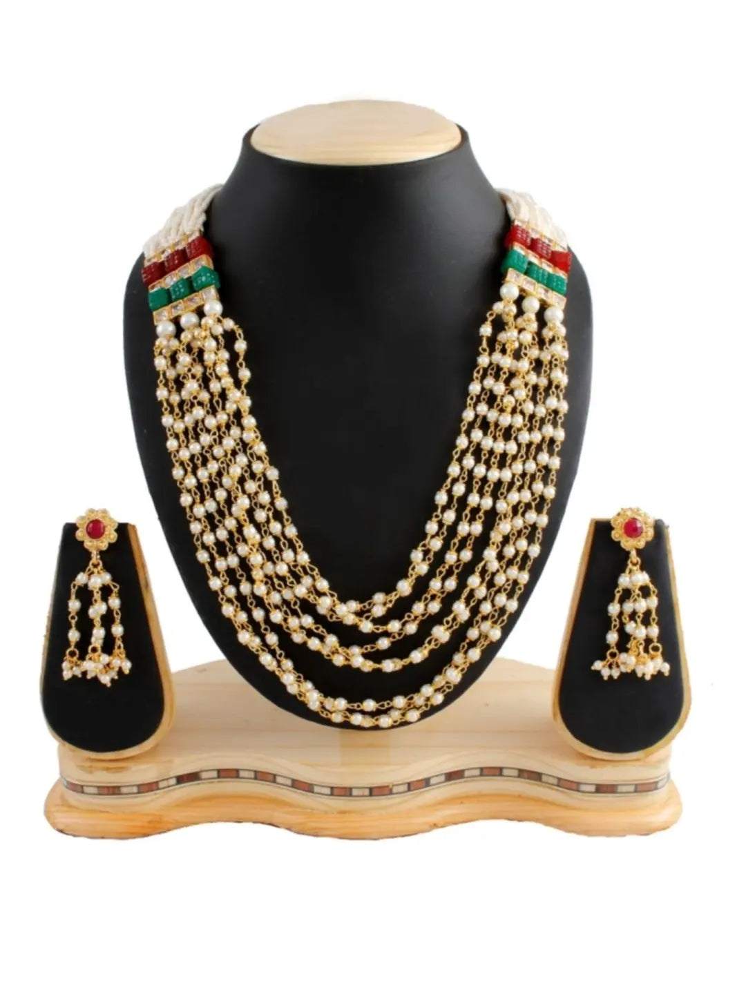 Pearl Layered Necklace Set